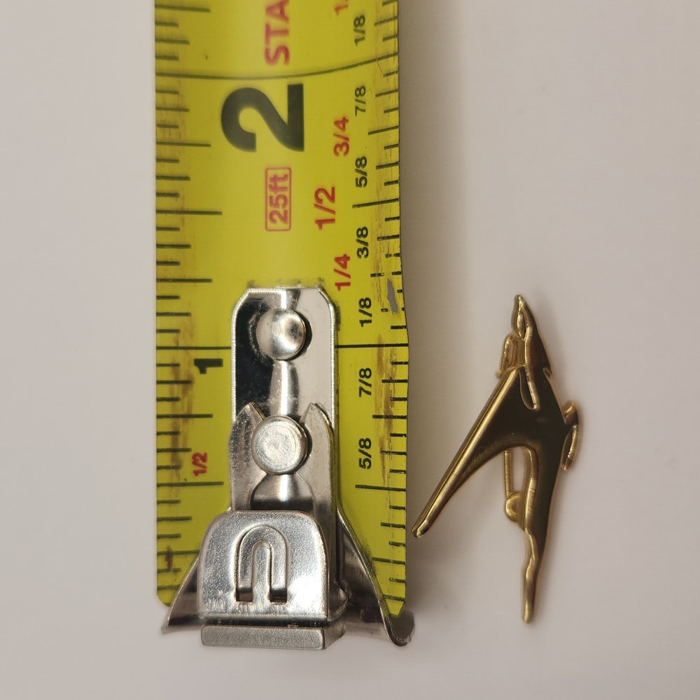 Vintage Gold Toned South African Airways Logo Springbok Pin View 4
